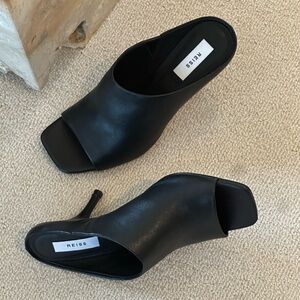 Reiss Open Toe Mules